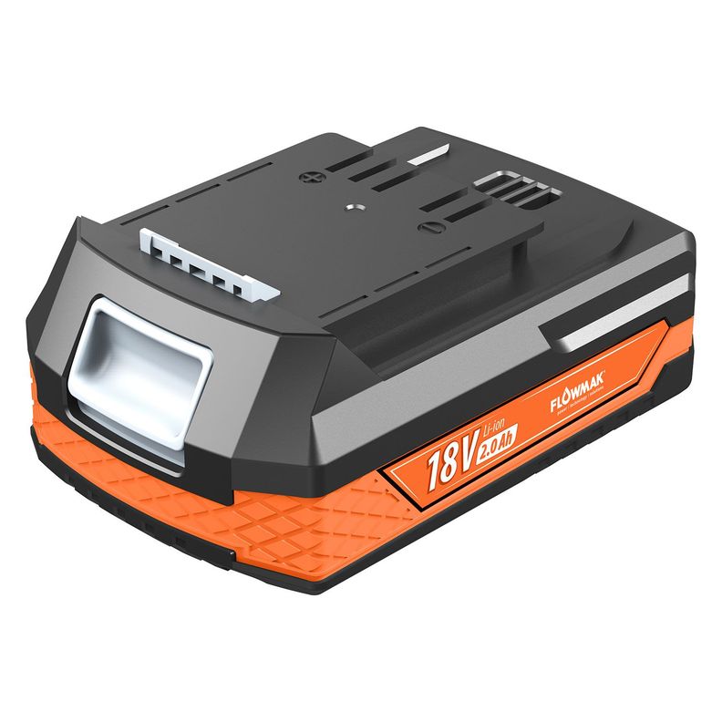 Taladro Percutor Atornillador 13mm 18v + Accesorios, Flowmak-3