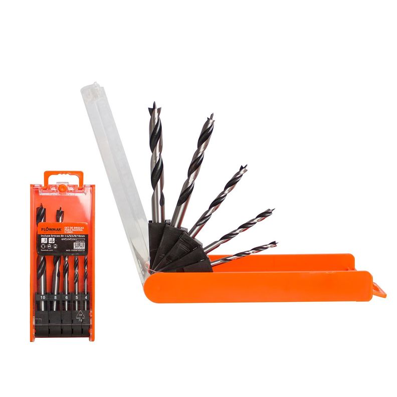 Set de brocas para madera 5 piezas-0
