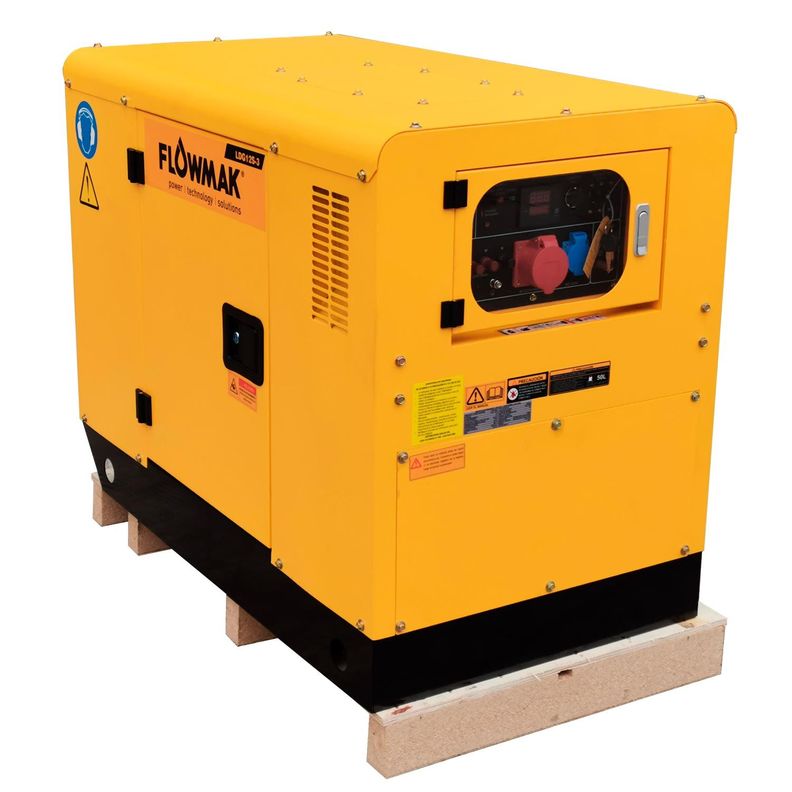 Generador Diesel Flowmak Ldg12s-3 380v 10kw Insonoro -0