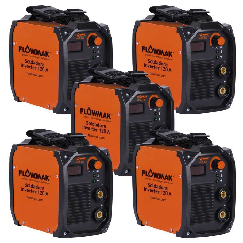 Pack 5 Soldadoras 120 Amperes Flowmak-0