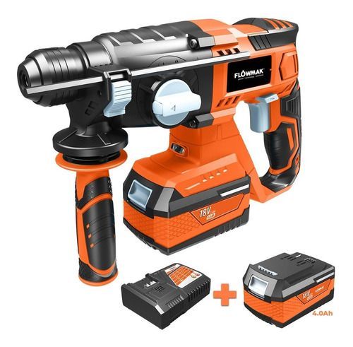 Rotomartillo Inalámbrico 18V 1.8Joule + Bat. y Cargador-4
