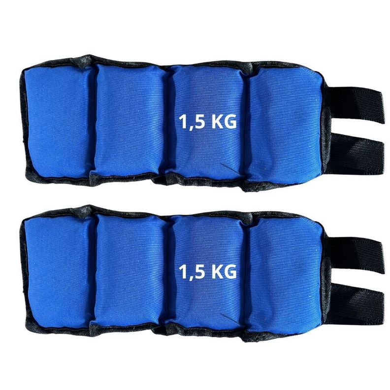Pesas de Tobillo o Muñequera Set 2 de 1,5 Kilos (Total 3 kilos)-1