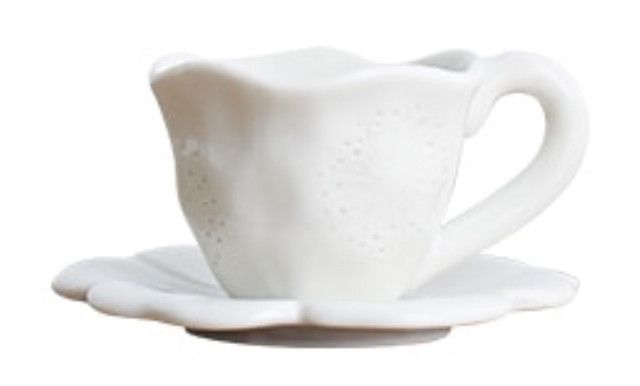 Taza angel de rosas Blanco