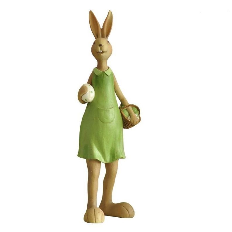 Coneja Olivia green gigante con canasta-0