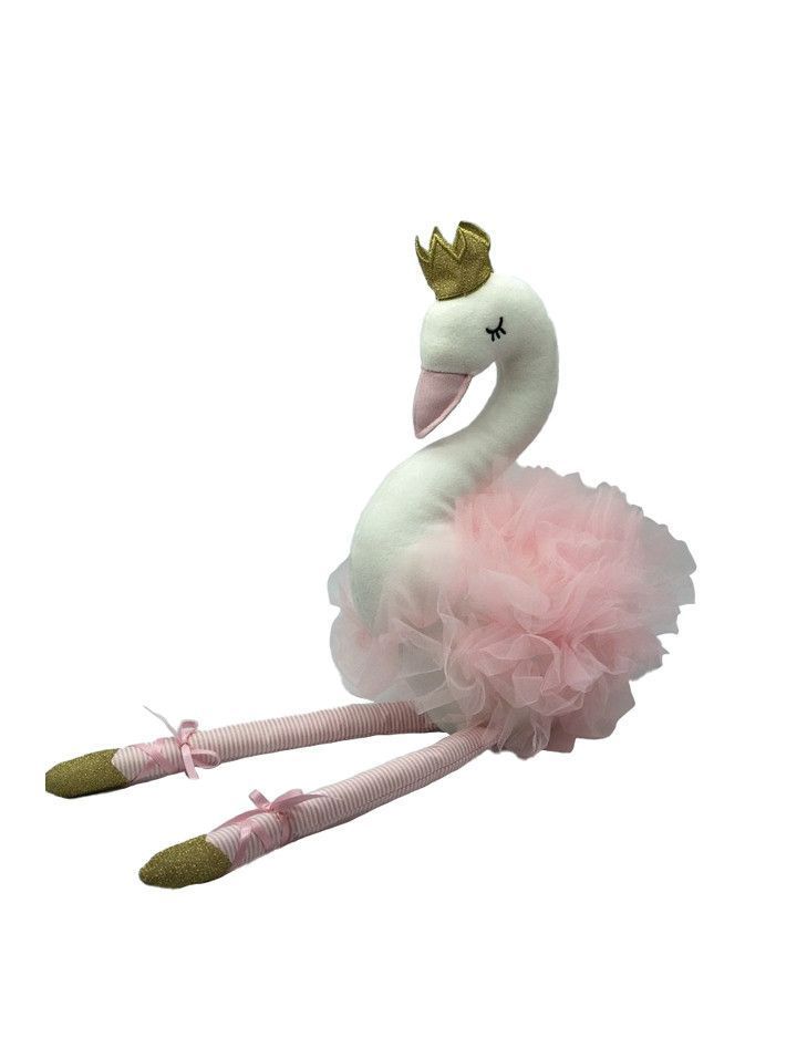 Peluche de flamingo mediano Blanco