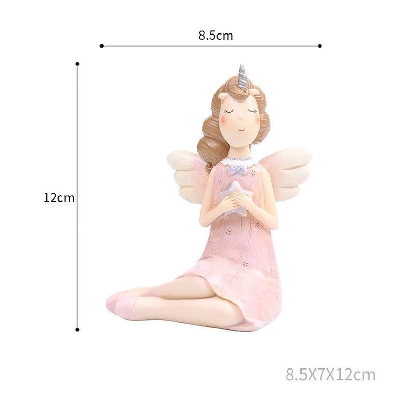 Angel rosada unicornia Rosado