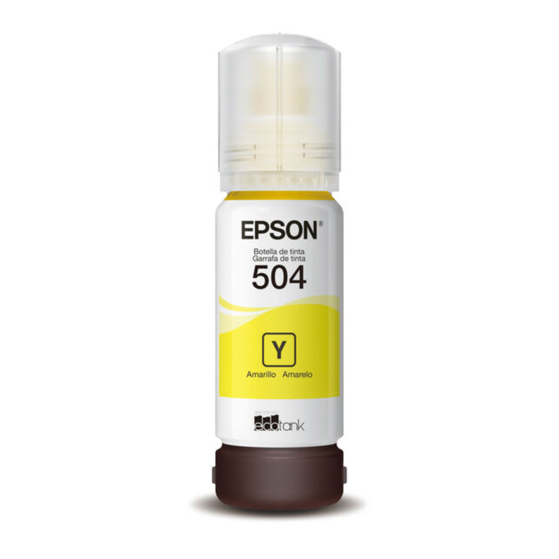 Botella de Tinta Amarilla T504 Epson-1