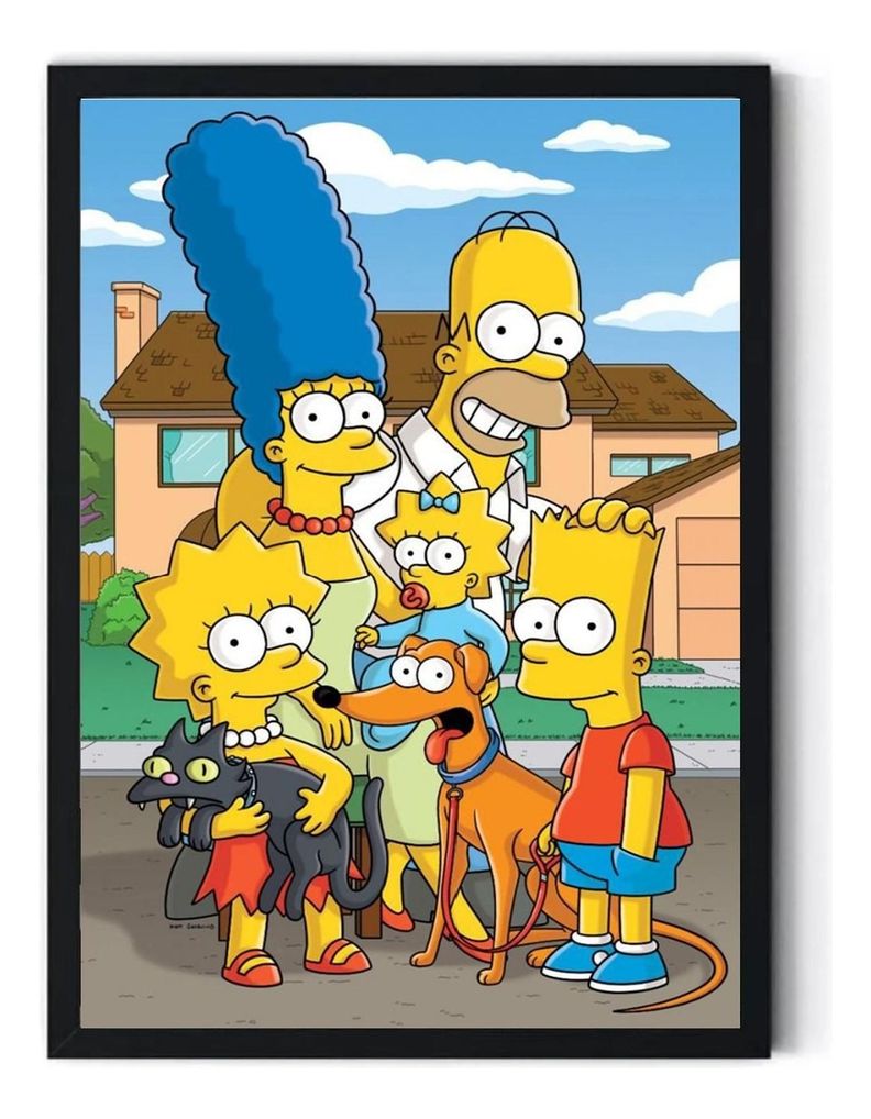 Cuadro Familia Simpson Medidas 30x40