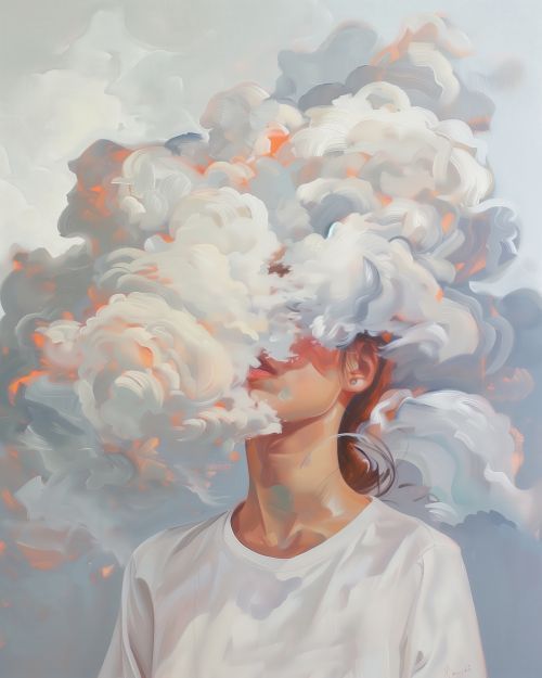 Cuadro Canvas Imagen Nubes en lienzo 85x55 cm