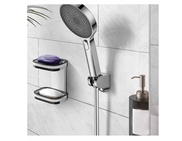 Repisa Jabonera Baño Con Doble Repisa-2