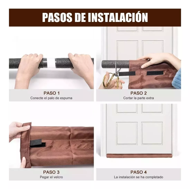 Protector Aislante Frío Polvo Para Puertas Ventanas-2