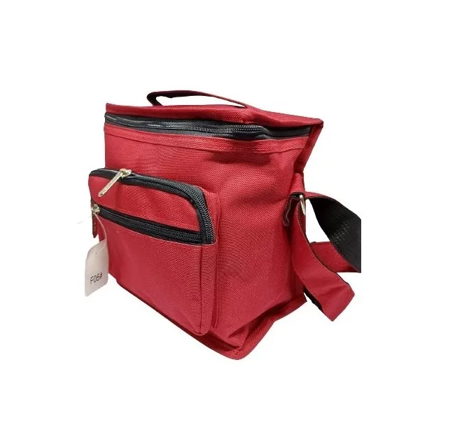 Bolso Lonchera Térmico Almuerzo Rojo-0