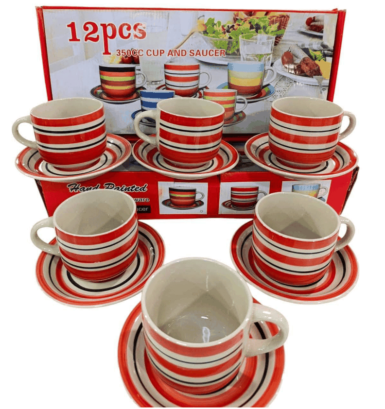 Set De Tazas 12 piezas Colores