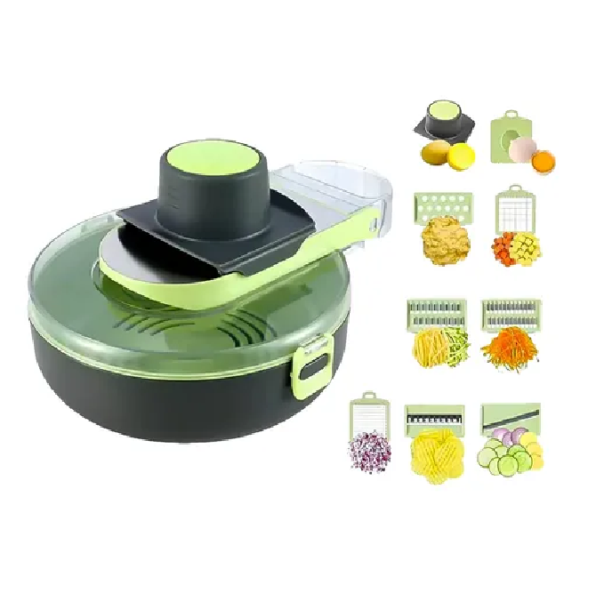 Cortador De Verduras Multifuncional Manual 9 En 1