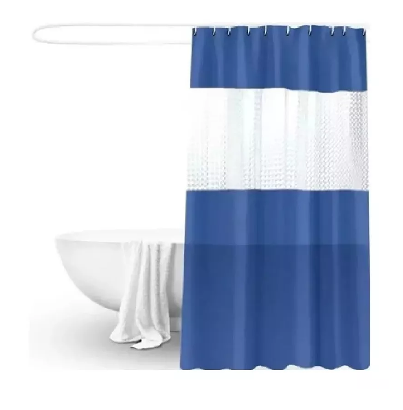 Cortina Bano Ducha 180x200 Azul