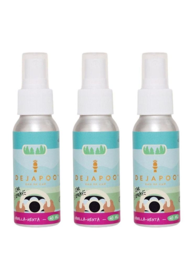 3 Eau De Car Spray Auto Aromatizante Dejapoo Vainilla-menta-0