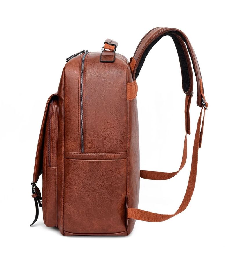 Mochila Notebook Multifunción Vintage Negocio Oficina Viaje-6