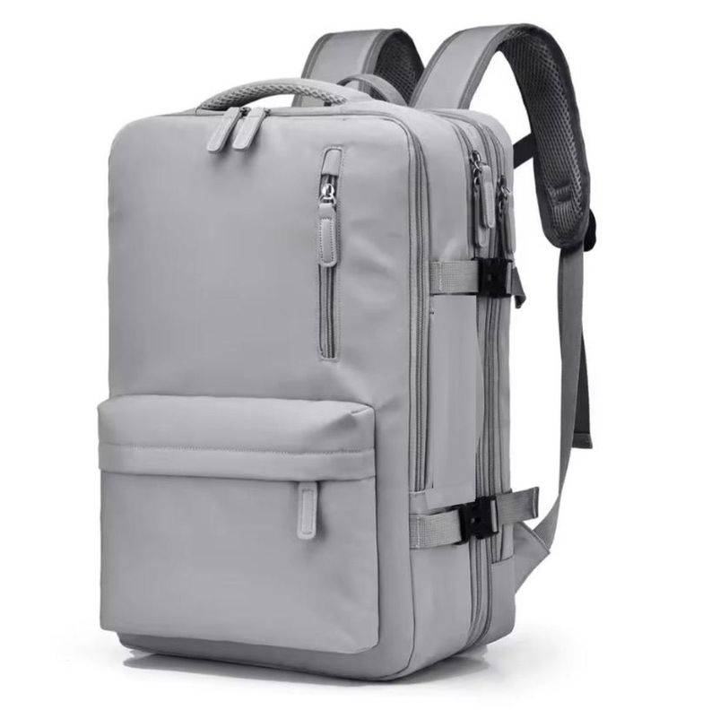 Mochila Viral de Viaje Notebook Multifunción Negocio Oficina Gris-1