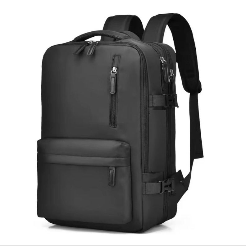 Mochila Viral de Viaje Notebook Multifunción Negocio Oficina Negro-1