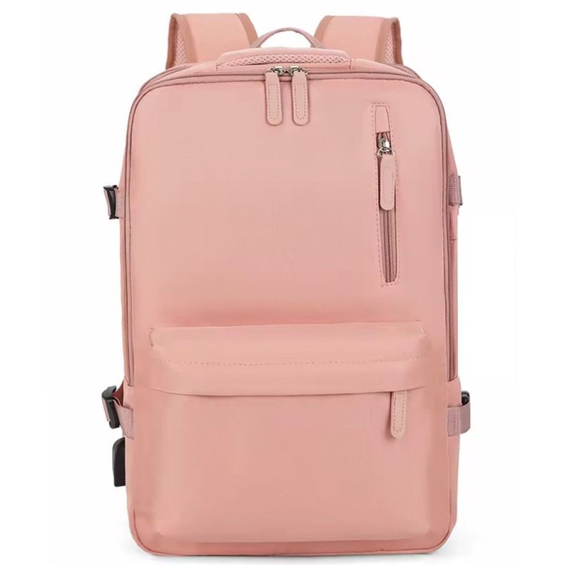 Mochila Viral de Viaje Notebook Multifunción Negocio Oficina Rosado-1