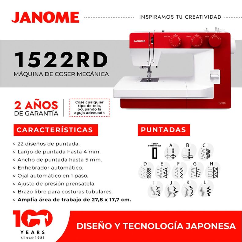 Máquina de Coser Mecánica 1522RD-6
