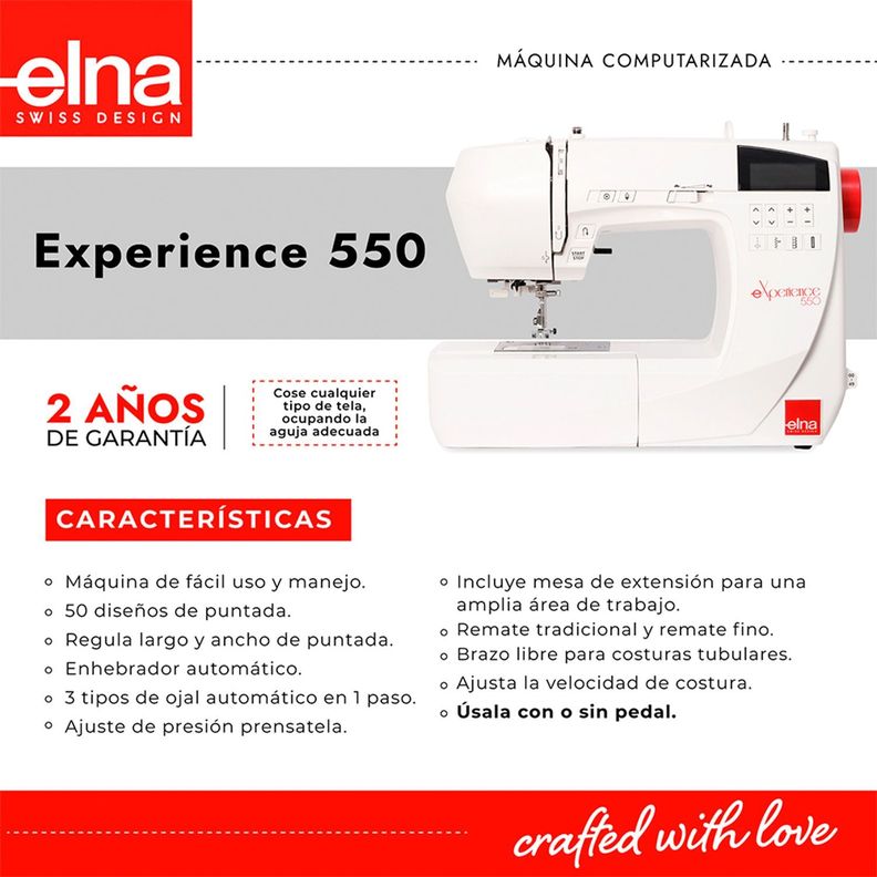Máquina de Coser Computarizada Experience 550-6