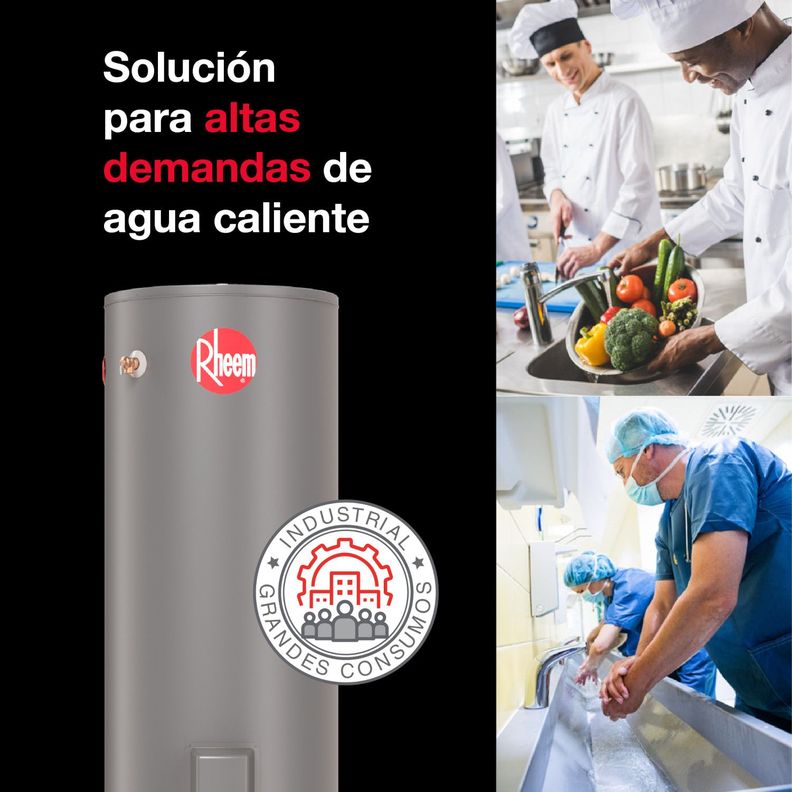 Termo Eléctrico de piso 500 litros 380v 6kW Rheem-3