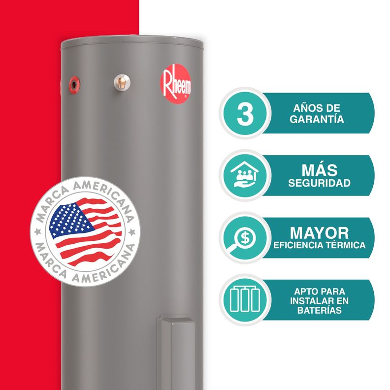 Termo Eléctrico de piso 500 litros 380v 6kW Rheem-4