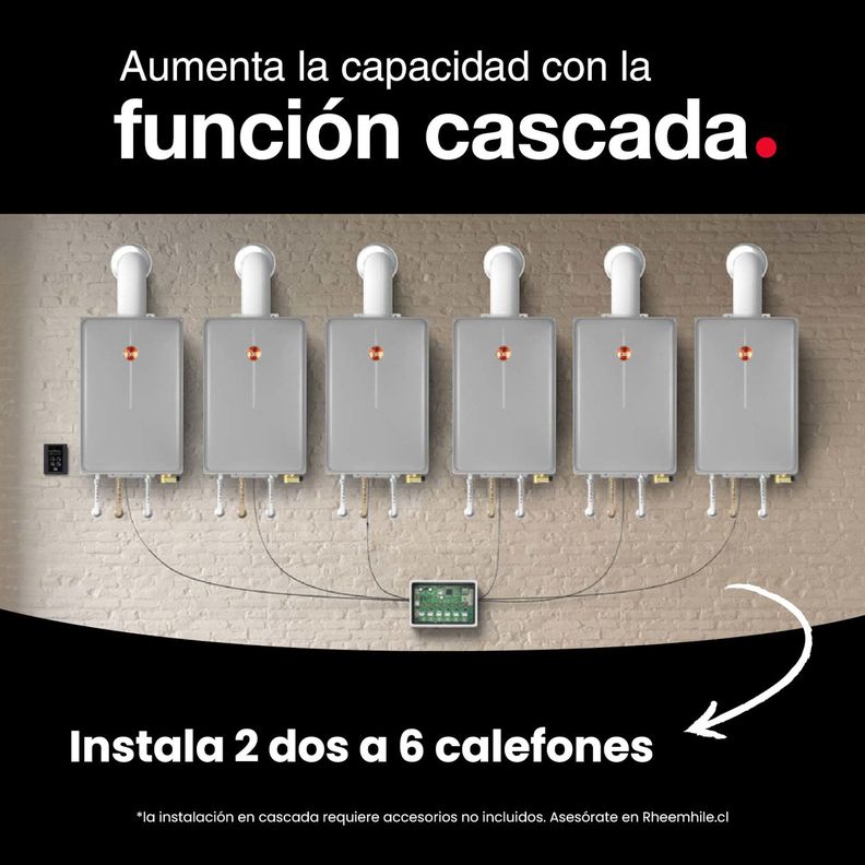 Calefont 28 litros Gas Natural Tiro forzado Rheem-6