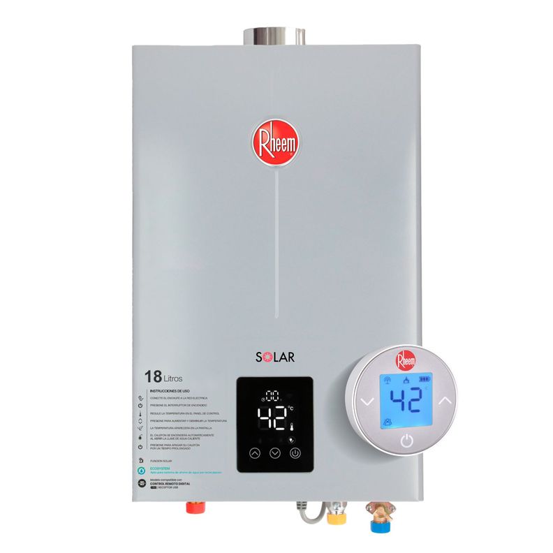 Calefont 18 L Gas Natural T Forzado + Control Digital Rheem-0
