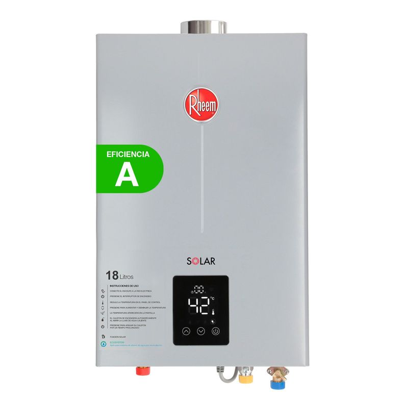 Calefont 18 L Gas Natural T Forzado + Control Digital Rheem-2