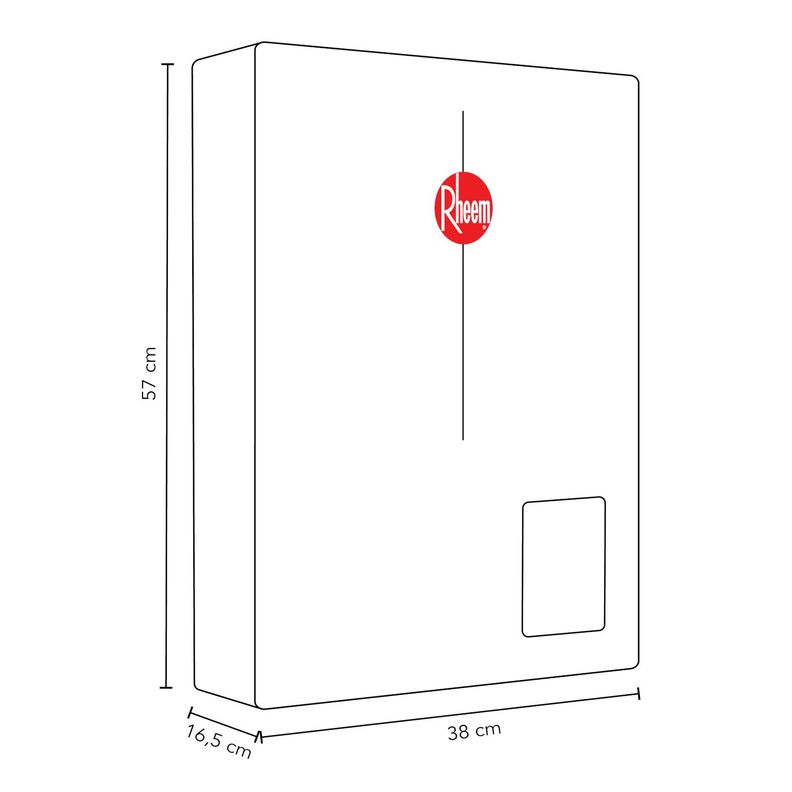 Calefont 18 L Gas Natural T Forzado + Control Digital Rheem-8