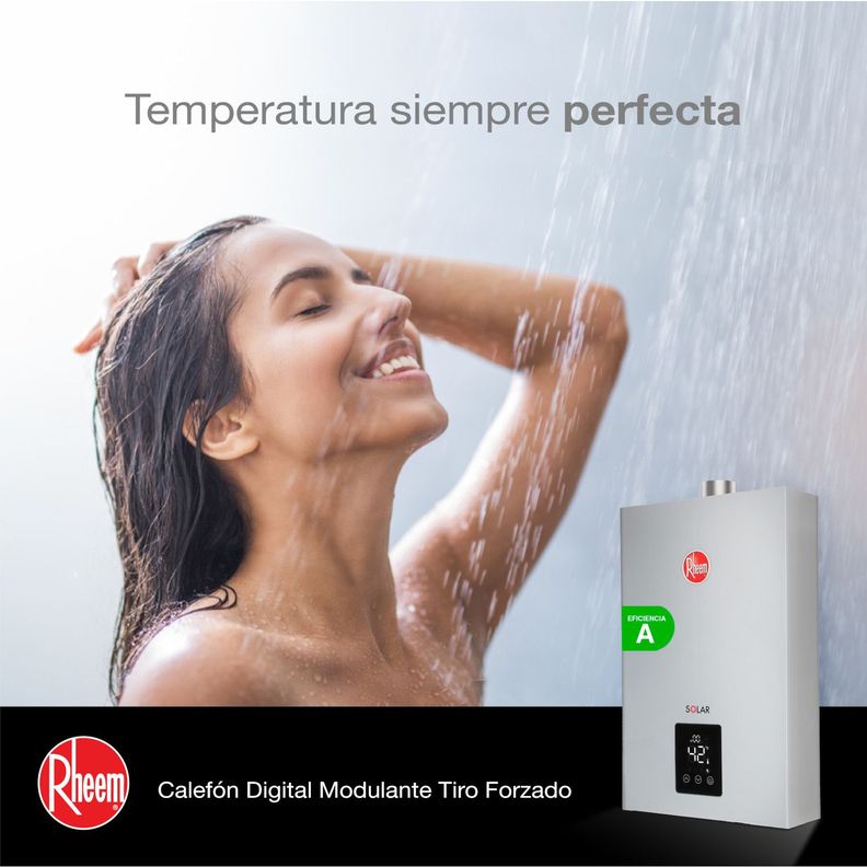 Pack Calefont Rheem 10L. T.Forzado G.Natural + Kit-9