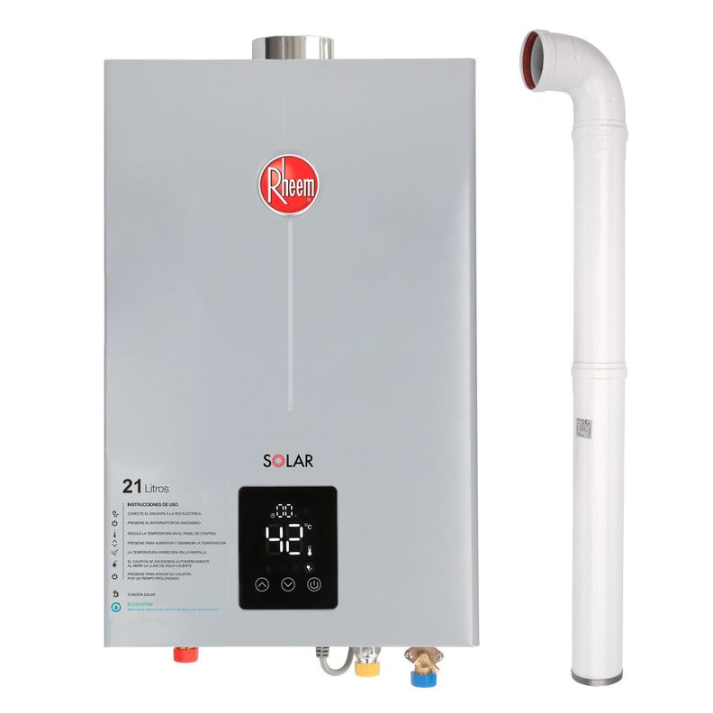 Pack Calefont Rheem 21L. T.Forzado G.Licuado + Kit-0