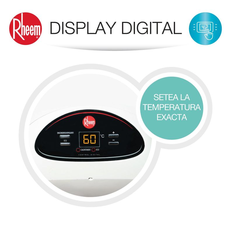 Termo eléctrico mural 100 litros Rheem-7