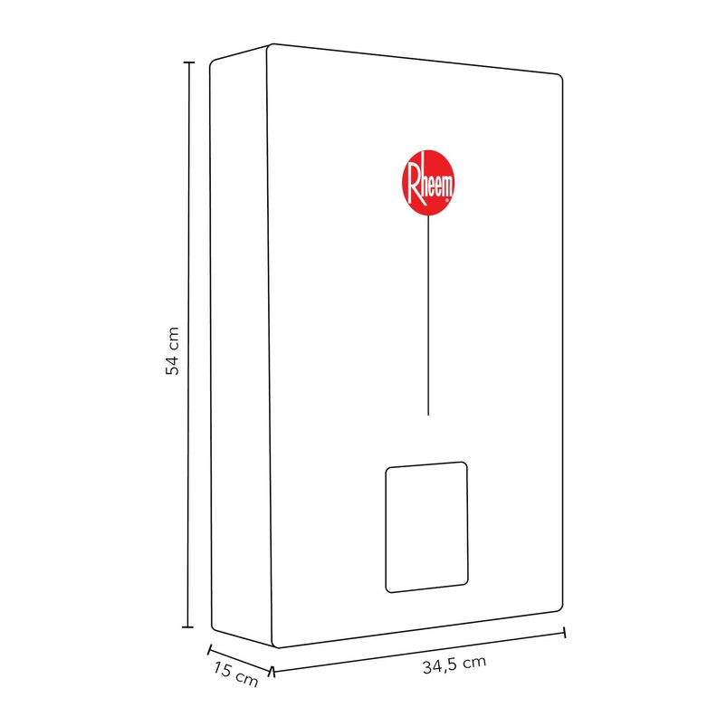 Calefont Tiro Forzado Gas Licuado Digital Rheem 12 Litros-2