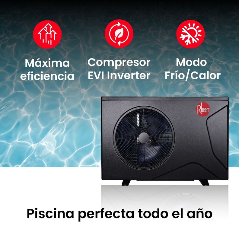 Bomba De Calor Piscina Inverter Crosswind 32m3 Rheem WIFI-4