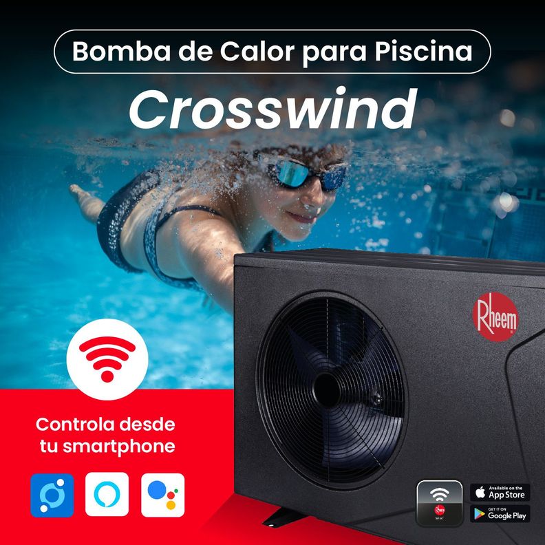 Bomba De Calor Piscina Inverter Crosswind 32m3 Rheem WIFI-5