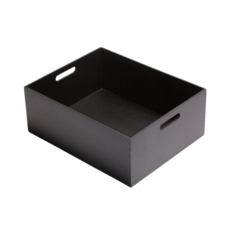Caja Bambu hbt Negro Tamaño L 38x29x18 cm-1