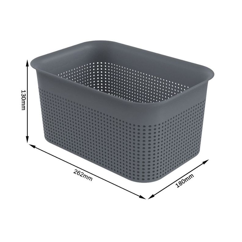 Caja Brisen 4,5 Lt 26x13x18 cm ROTHO Antracita-1
