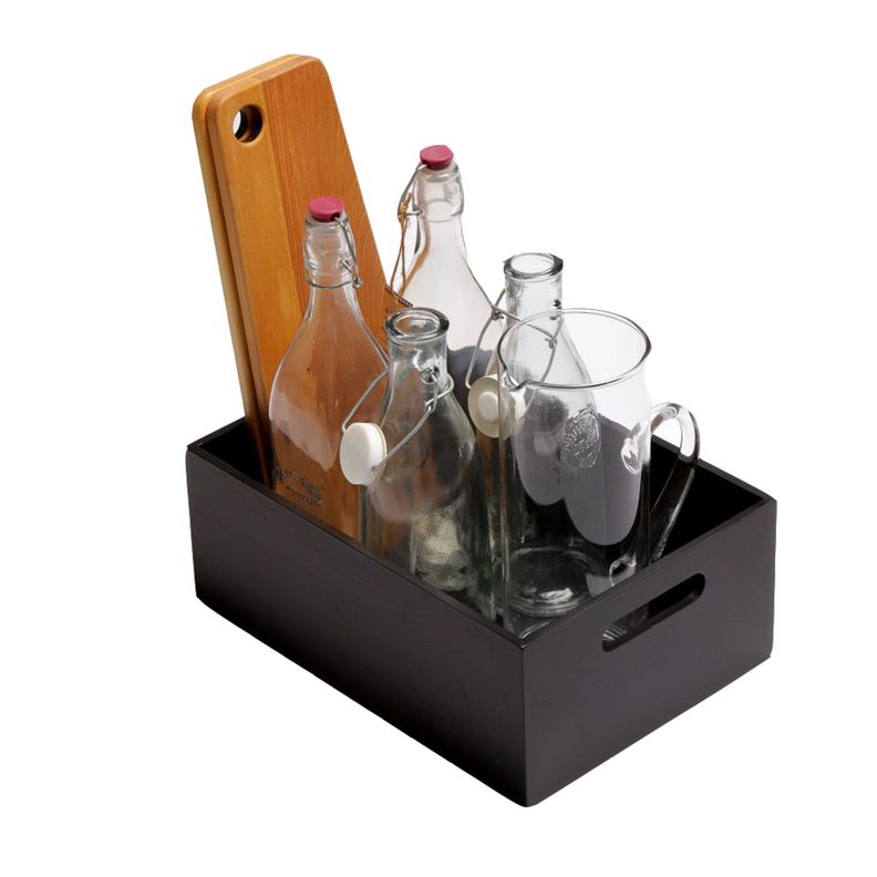 Caja Bambú Negro hbt Tamaño S 29x19x13 cm-0