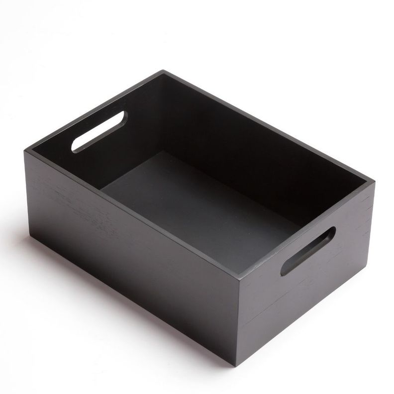 Caja Bambú Negro hbt Tamaño S 29x19x13 cm-1