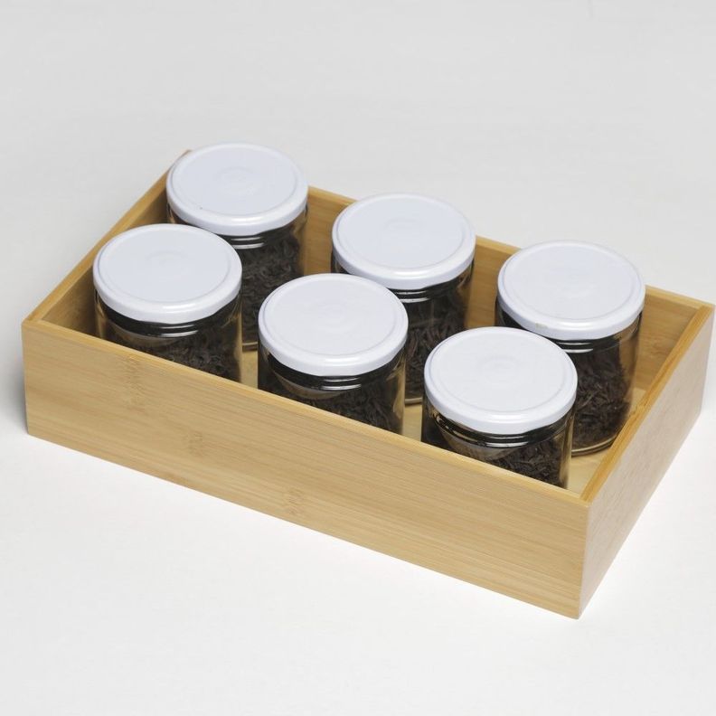 Caja Multipropósito Bambú Natural hbt 35x20x9 cm-1