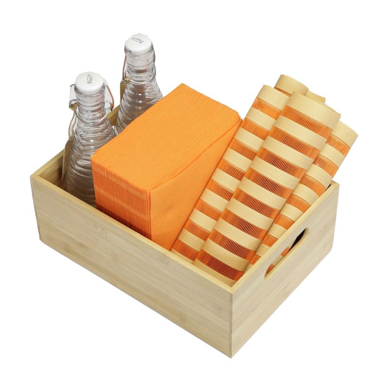 Caja Bambú Natural hbt Tamaño M 34x24x13 cm-0