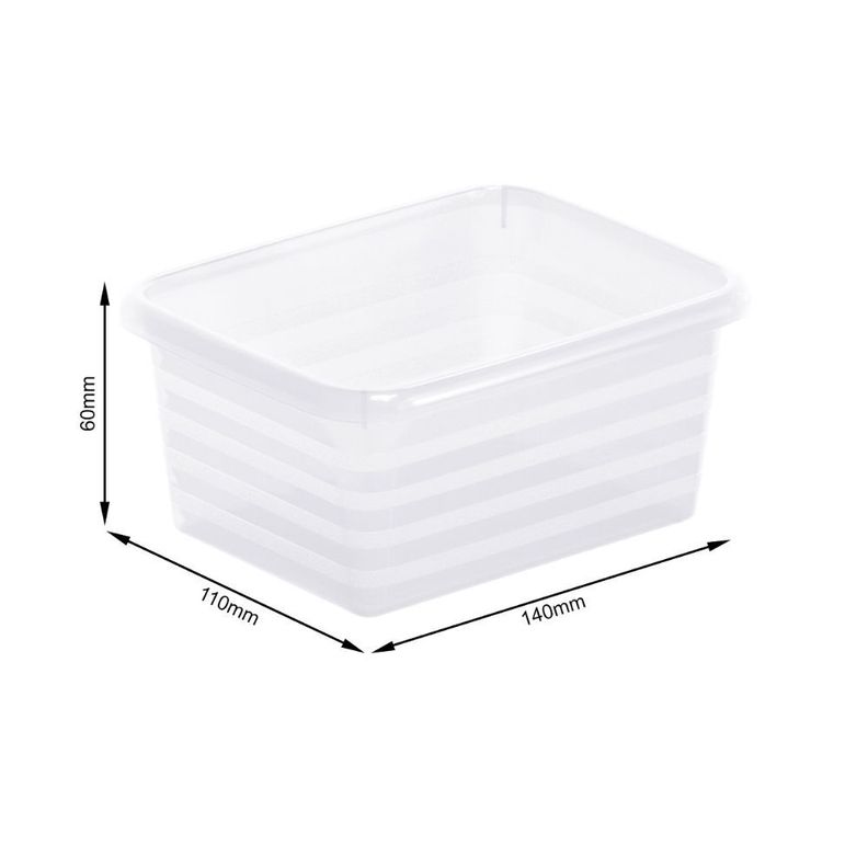 Caja Linus A7 14x6x11 cm ROTHO Transparente-1