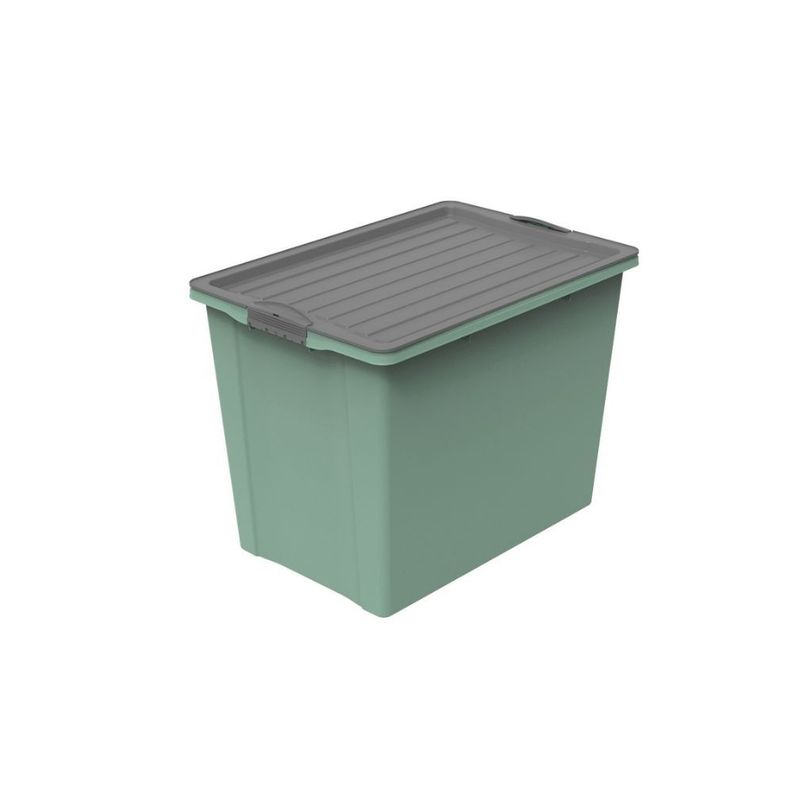 Caja Compact A3 Con Ruedas 70 Lt 57x43x39 cm ROTHO Verde-1