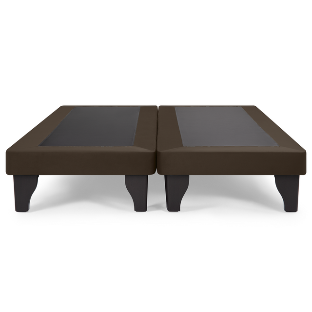 Base de Cama Europea Felpa Chocolate 2 Plazas-0