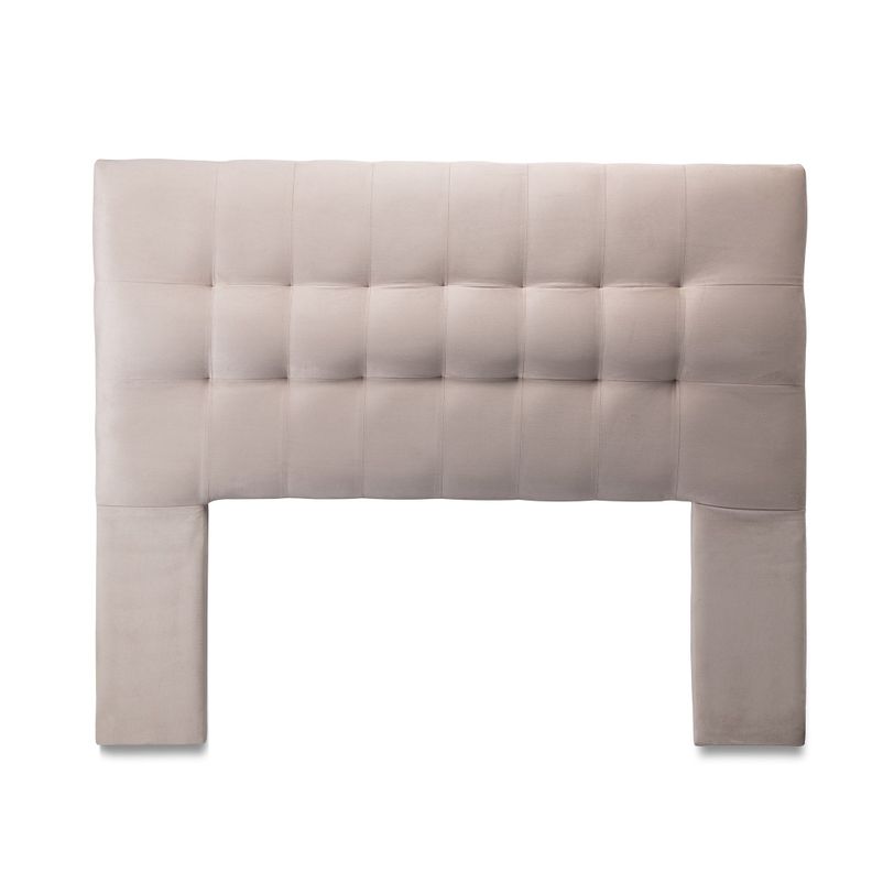 Respaldo Alicante Con Patas Felpa King Beige-0