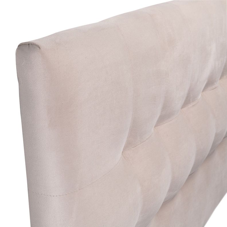 Respaldo Alicante Con Patas Felpa King Beige-1
