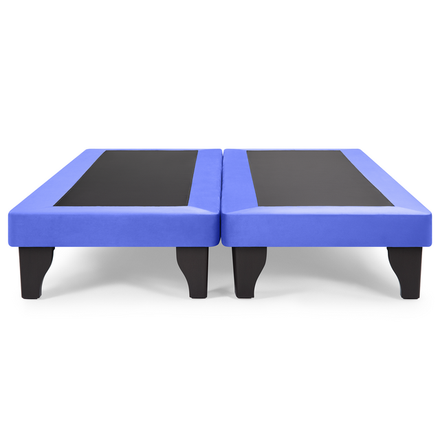 Base de Cama Europea Felpa Azul king-0